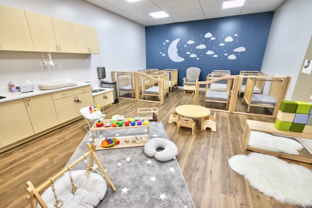 Bright infant classroom at Strong Start